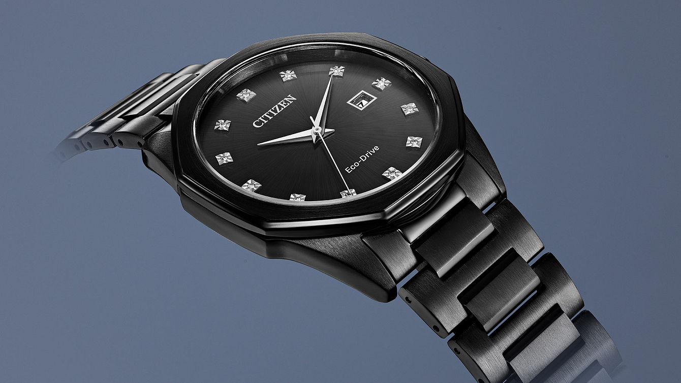 Citizen black diamond watch online